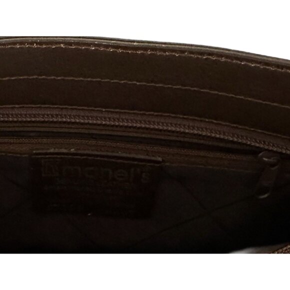 Manel's Brown Leather Small Shoulder Bag Purse Vintage - Picture 5 of 7
